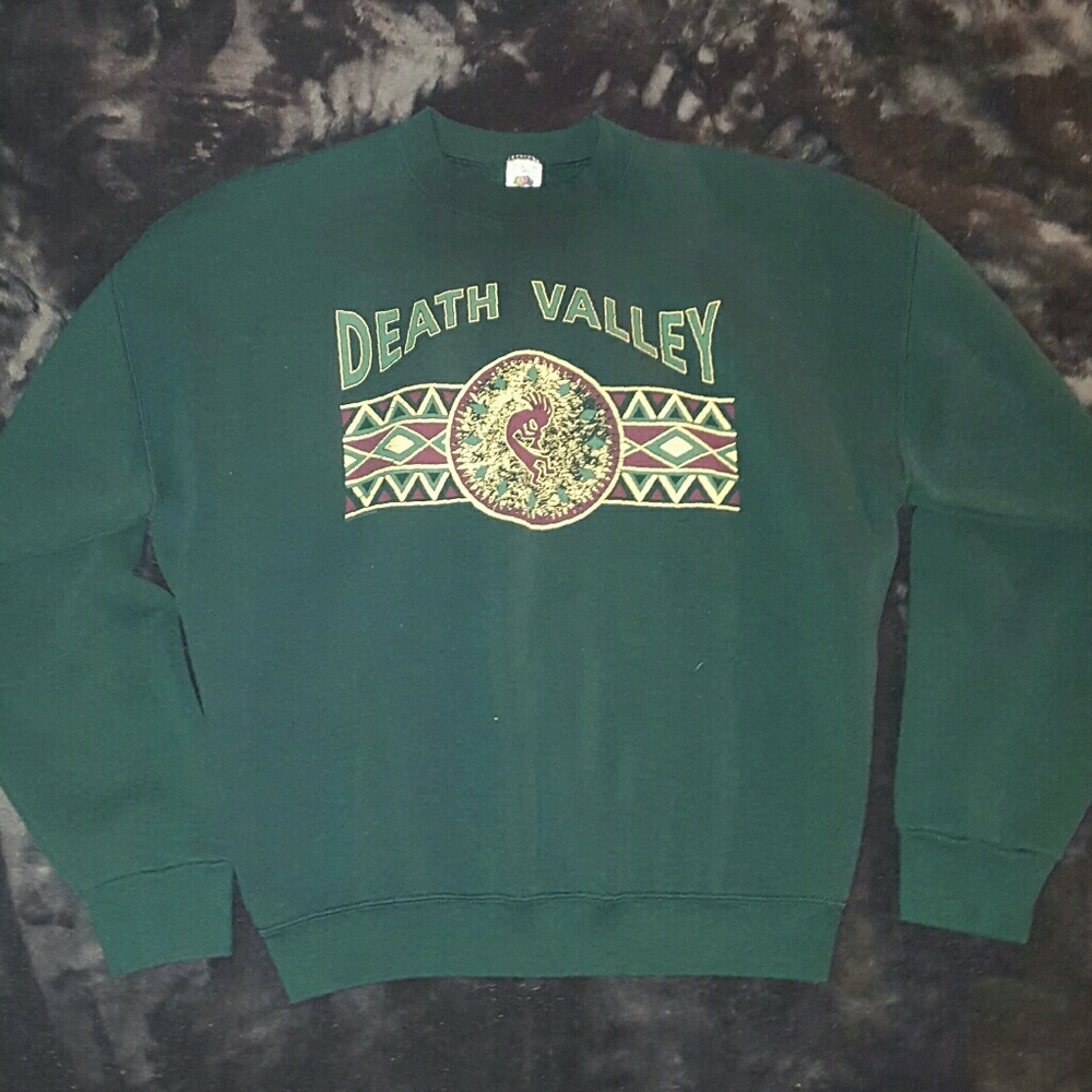 Vintage death valley 90s screenprint crewneck